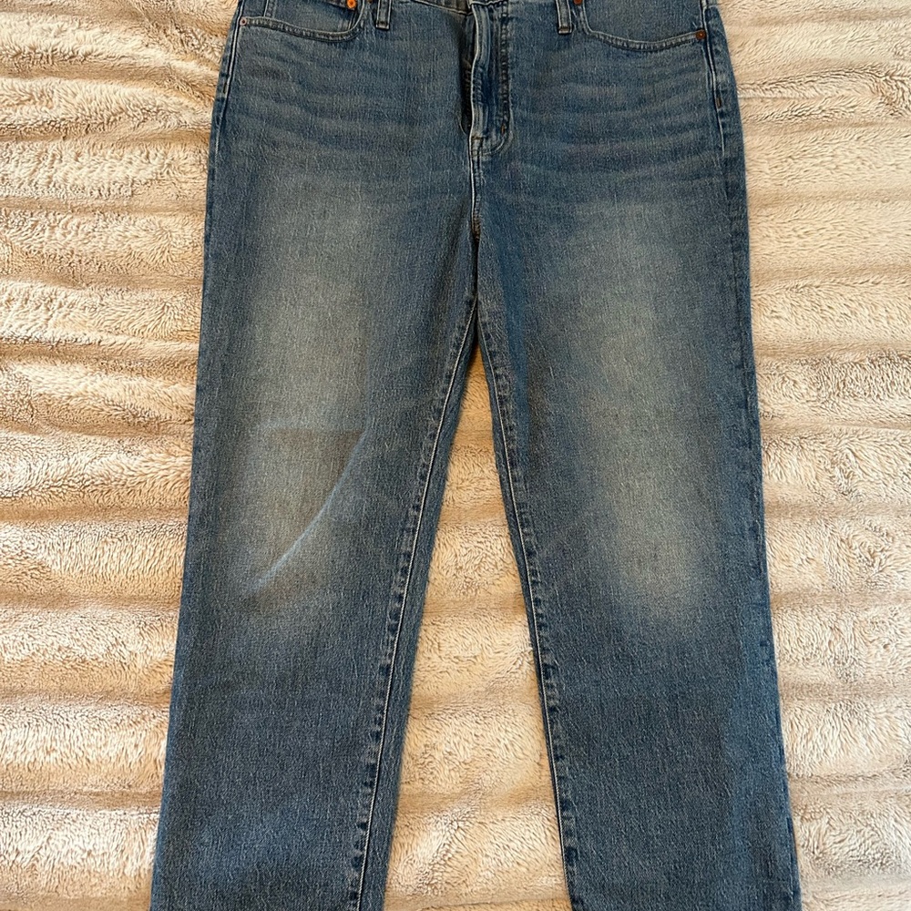 Madewell Straight Jeans in Faded Blue